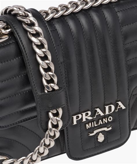 prada black shoulder|prada diagramme leather shoulder bag.